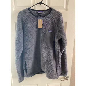 Patagonia Men’s Los Gatos Fleece Crew Neck Sweater Pullover Gray S Small NEW